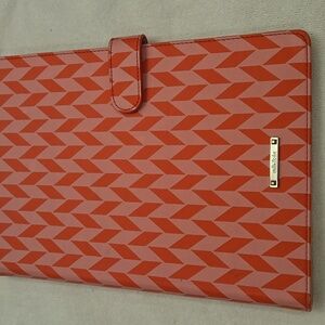 ​Stella & Dot Large Jewelry Portfolio - Red & Pink Chevron- Flaws